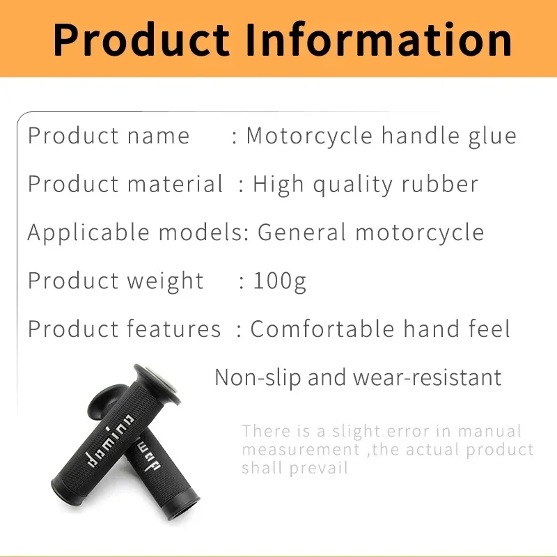 1Pairs 7/8" 22mm 24mm Universal Handlebar Rubber Gel Motocross Motorcycle Grips Pit Bike Hand Grip Brake Hands image 6