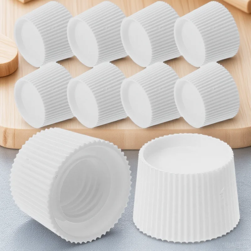 

100pcs Toothpaste Cap Screw- Plastic Dispenser Covers Lids for Ointment Easy Install Durable Clean Organizer