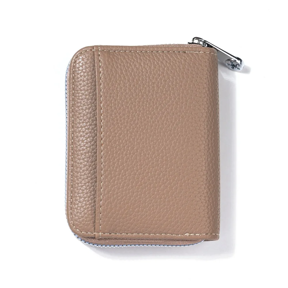 New PU Leather Coin Purse Mini Zipper Credit Card Holder Portable Coin Pouch Girl