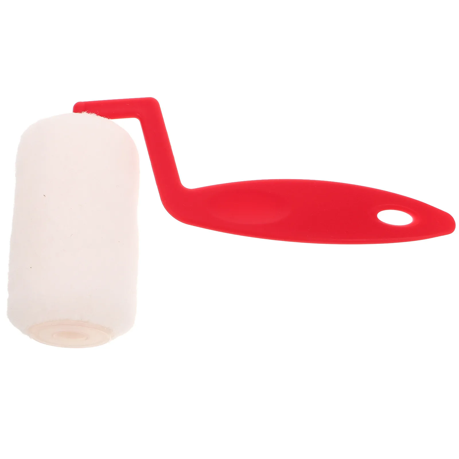 Child Safe Paint Roller Set Small Mini Roller Brush with Soft Cotton Cover Ergonomic Handle for Walls Furniture Canvases