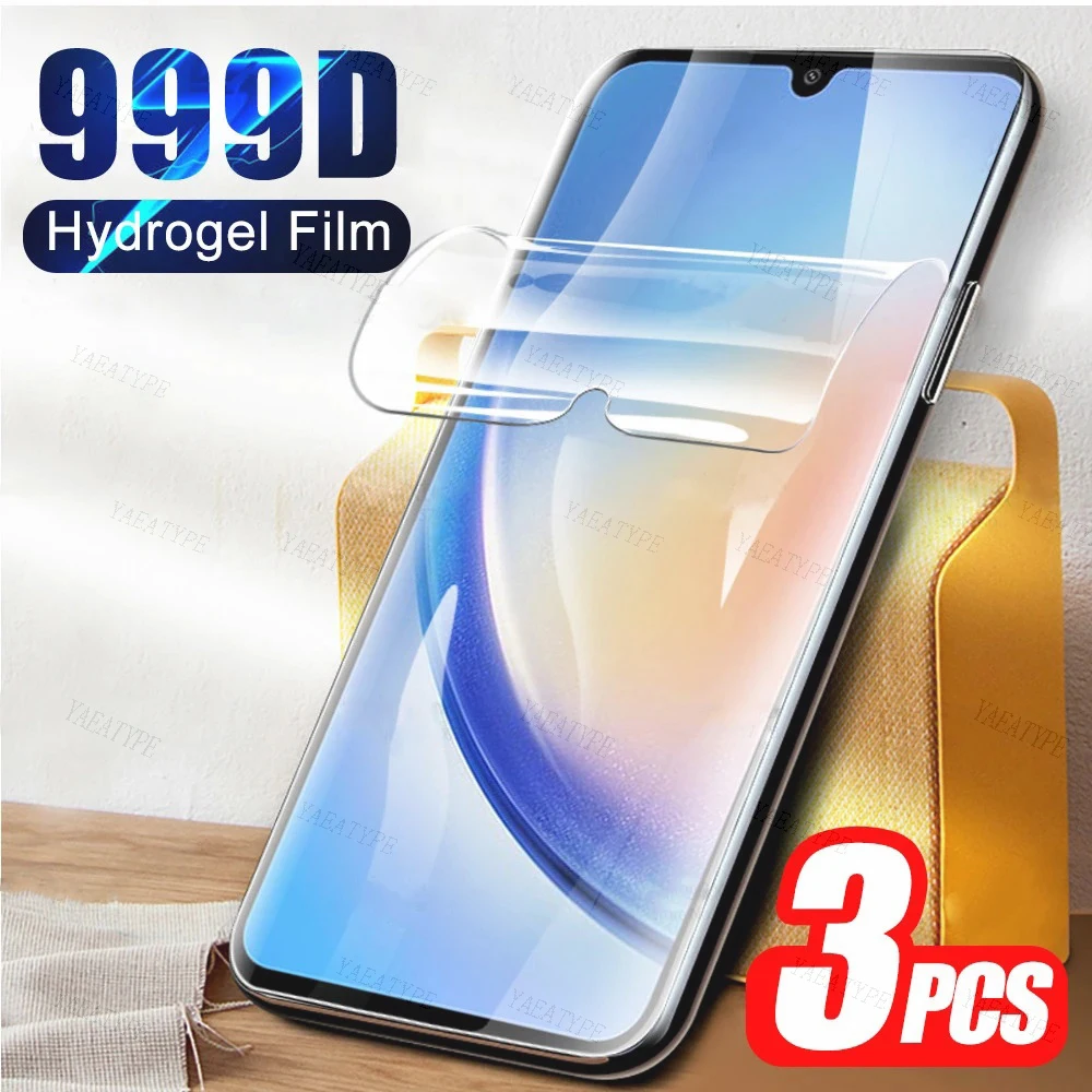 

3Pcs Hydrogel Film For Samsung Galaxy S21 S22 S20 S23 S24 Ultra S10 S9 S8 Plus FE Screen Protector For Samsung Note 20 10 9 Plus