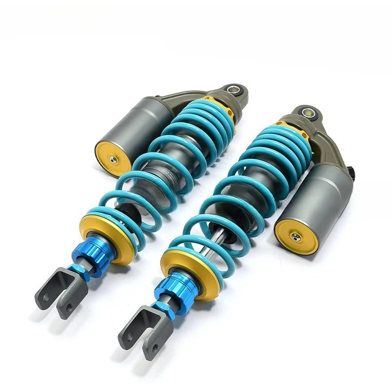 Motorcycle Electric Shock Absorber Soft and Hard Adjustable Rear Shock Absorber 340mm Fork Head 325mm Round Head
