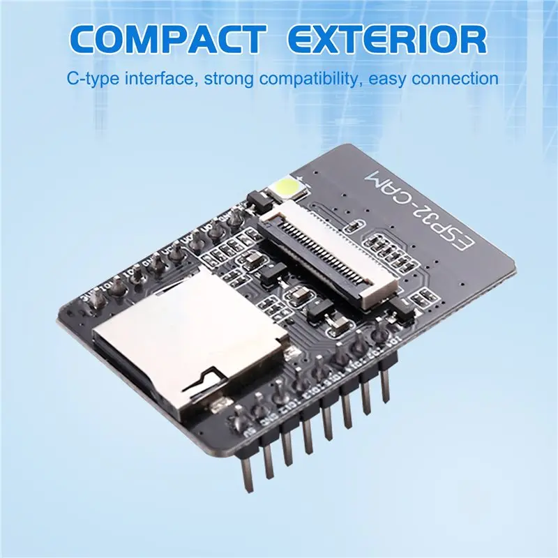 

Плата разработки ABZW ESP32 CAM Wifi BT с камерой OV3360 и модулем визуального распознавания, порт Type-C