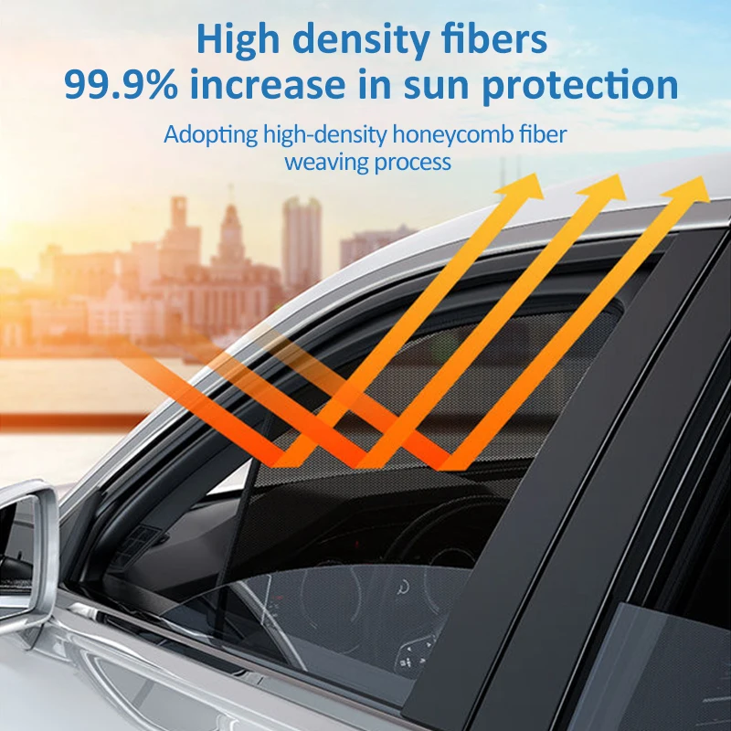 ل Volkswagen ID.4 اكسسوارات VW ID4 ID 4 2021 ~ 2024 2025 المغناطيسي مظلة السيارات درع الزجاج الأمامي الستار الجانب نافذة الشمس الظل #3