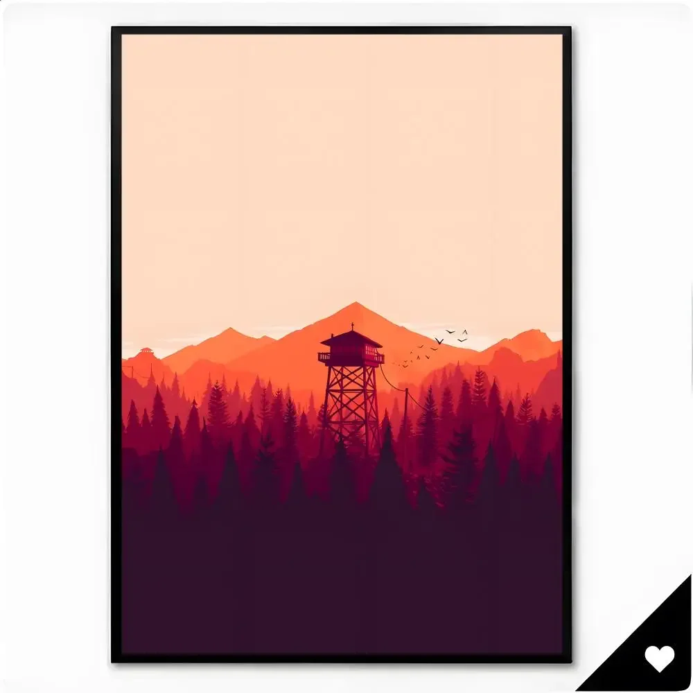 Game Adventure Firewatch Poster Premium HD Decor Wall Art for Interior Room Makeover Home Accents Gift