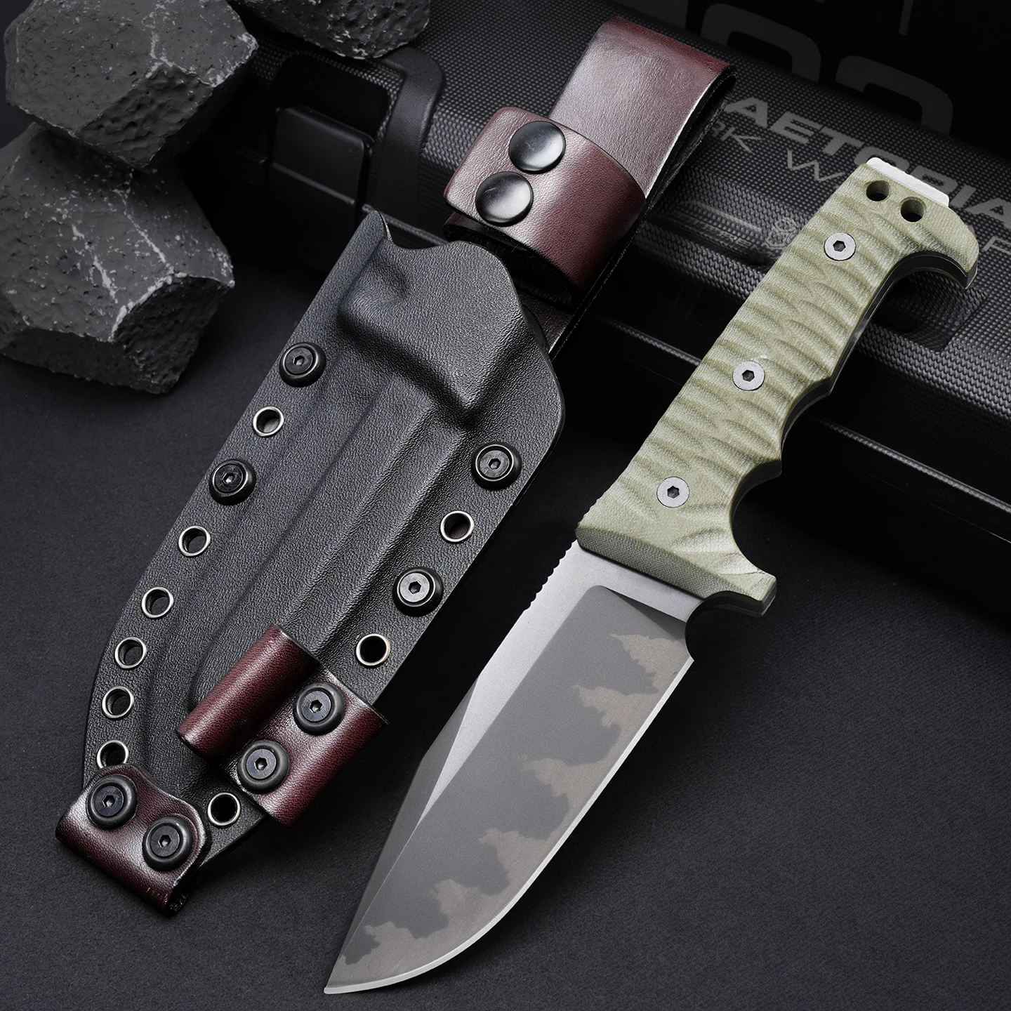 High Quality Outdoor Integrated Thick Knives, Portable Emergency Knives for Camping and Hiking, Gifts for Men