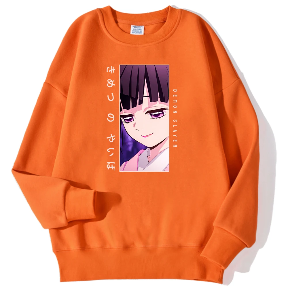 Tsuyuri Kanao Demon Slayer Print Man Sweatshirt Casual Comfortable Warm Hoodie Street Fashion Pullover Autumn Fleece Clothes