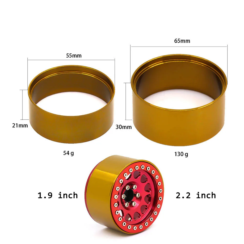 

NEW 1.9inch/ 2.2inch Beadlock Ring Wheel Rim Internal Counterweight Balance Weight forRC Crawler Wheel Hub Counterweight