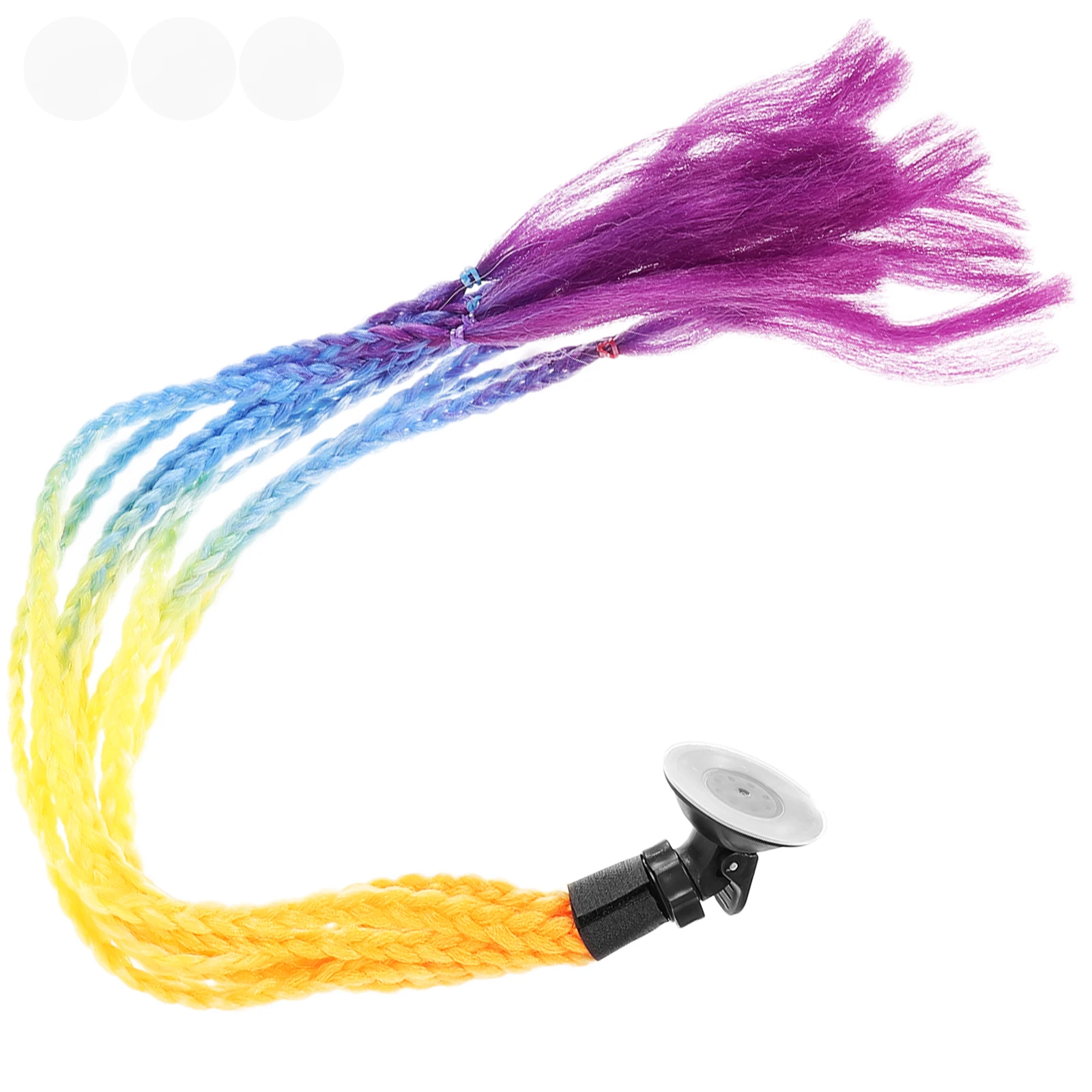 

s Braided Dreadlocks High Temp Fiber Motorcycle Scooter Riding Decor Four Colors Braid Ponytail nament