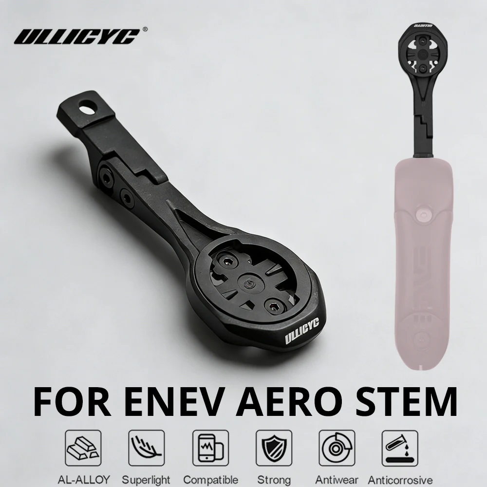 

ULLICYC For ENVE Aero Stem Computer Mount Compatible With Gopro/GPS/Garmin/Bryton/Wahoo Speedometer Bracket Aluminum Alloy