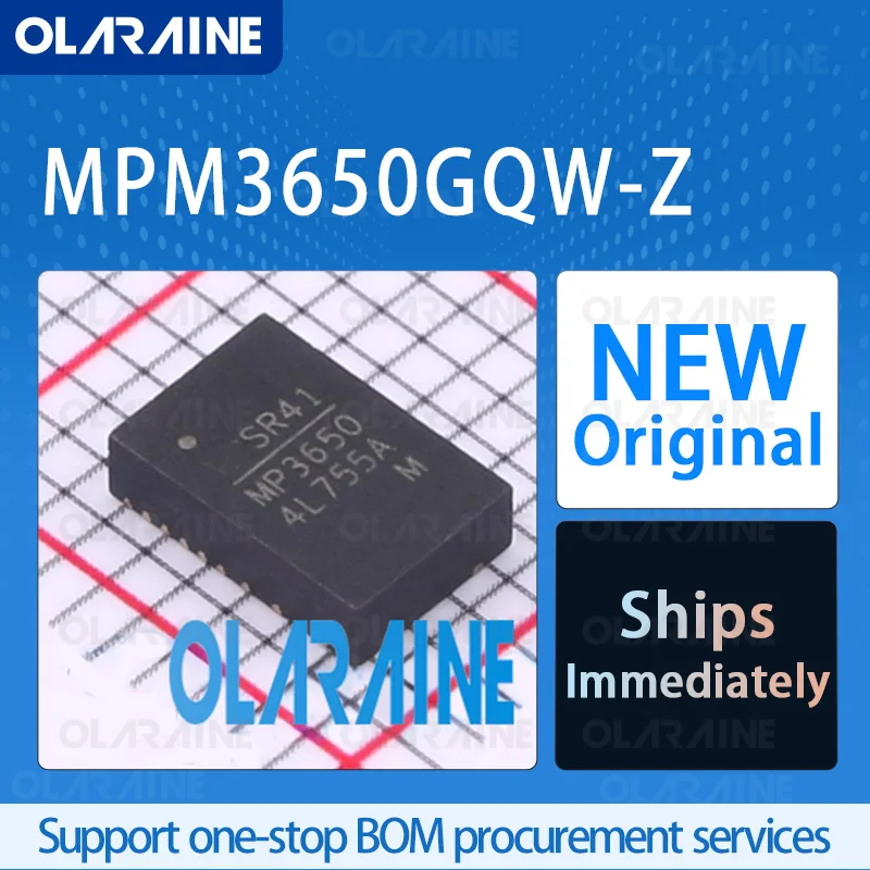 

1/5/10Pcs MPM3650GQW-Z QFN-24 original ic chip Power management module RoHS Voltage 12 V Current 6 A Frequency 1.2 MHz