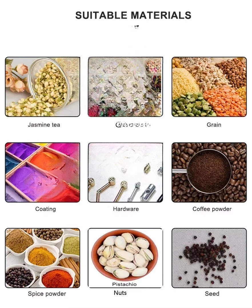 Máquina de embalagem vertical de 100 g a kg para aplicações de alimentos em pó de café sacos de papel plástico