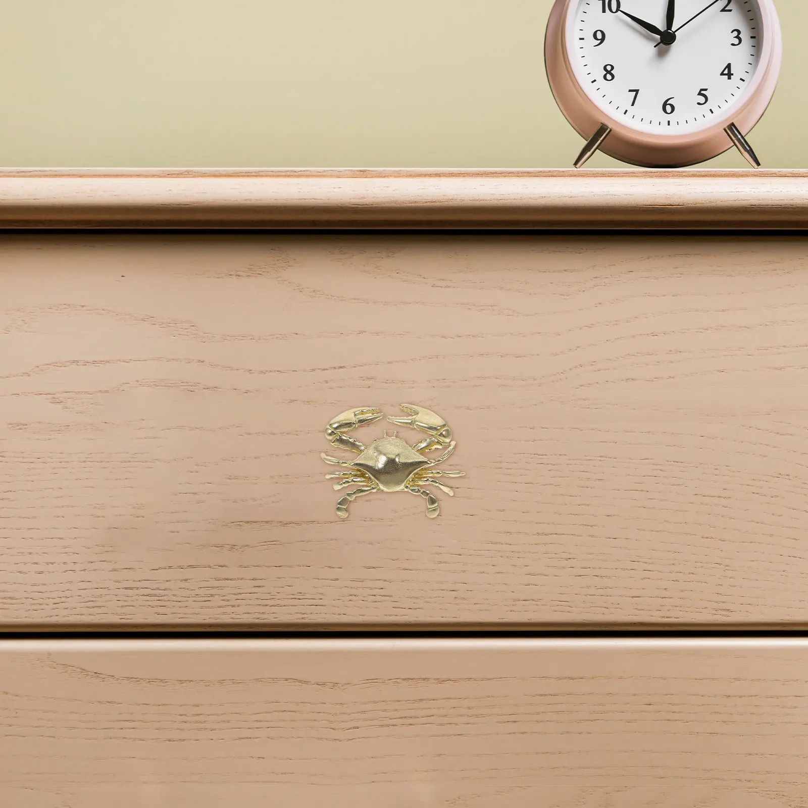 Brass Crab Drawer Handle Nautical Cabinet Pull Retro Sea Theme Coastal Ocean Inspired Furniture Hardware Bedroom Living Room