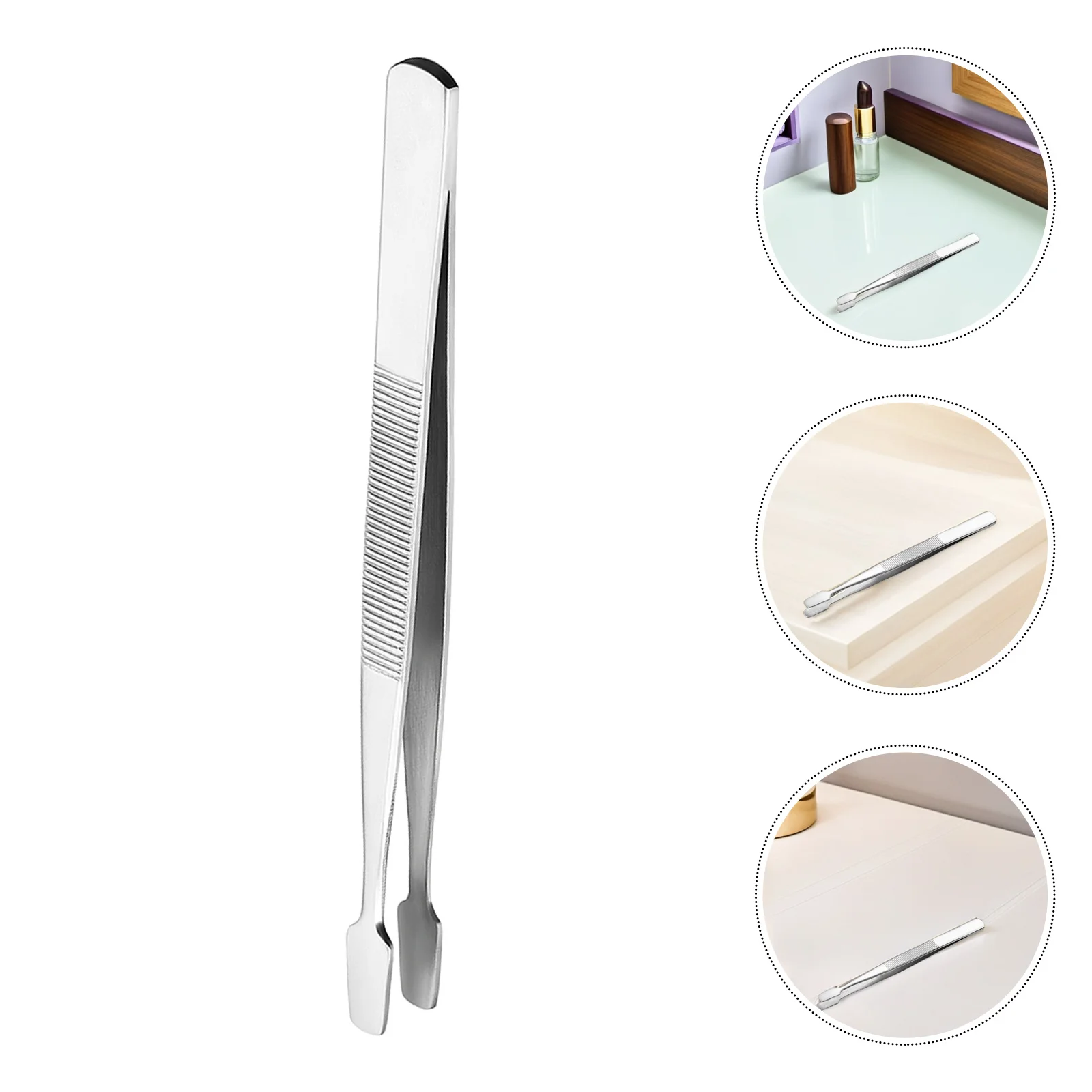 10 Stuks Rvs Pincet Voor Nep Wimpers Crafting Filatelie Munten Kralen Foto Reparatie Multifunctionele Precisie Werk Tool