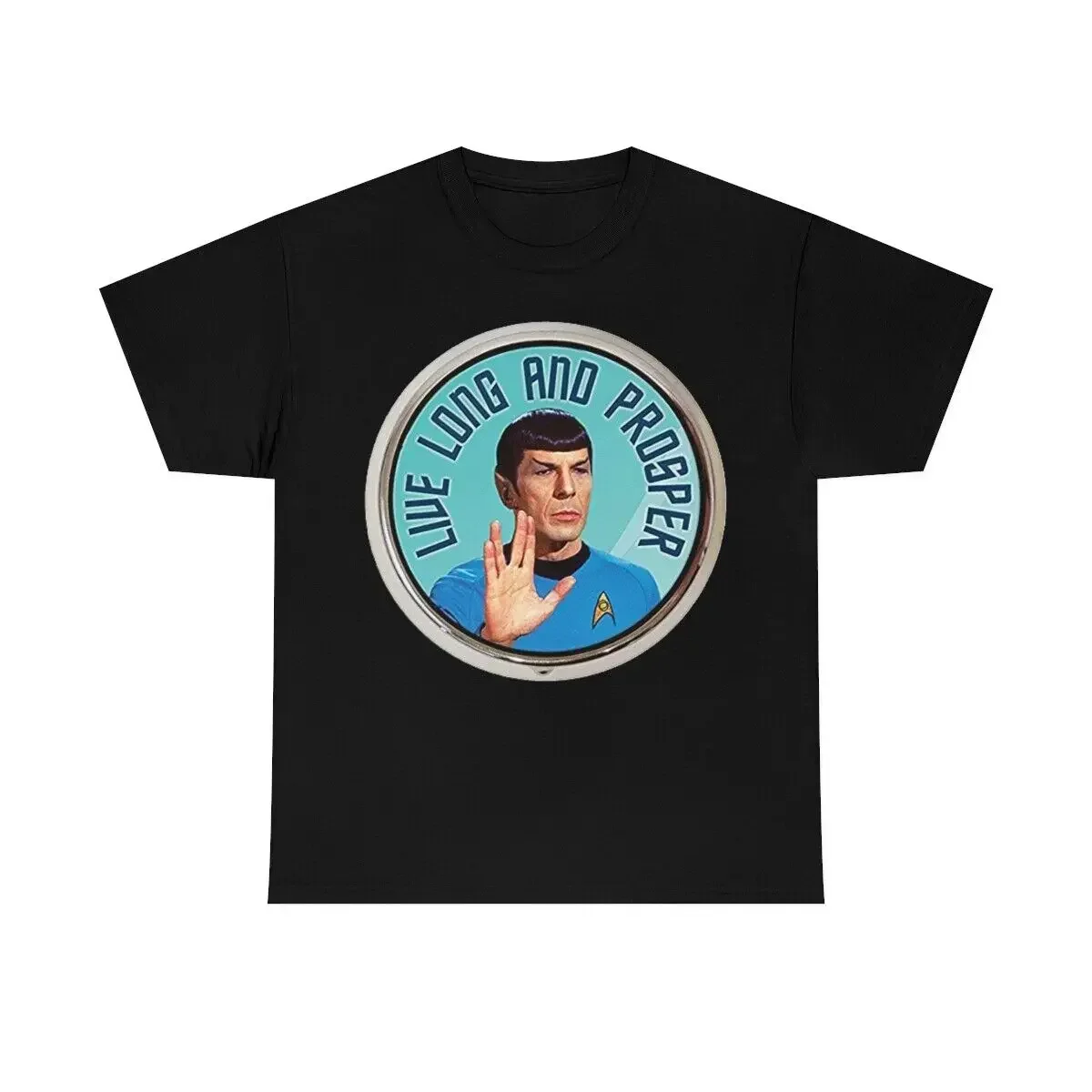Mr. Spock Emblem Live Long And Prosper Men'S Short Sleeve T Shirt