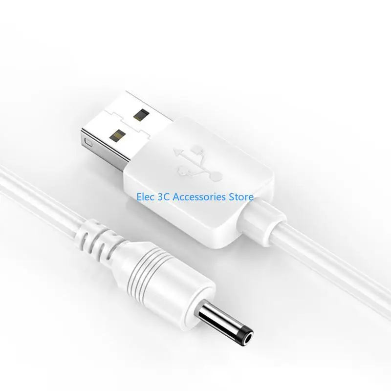 Y51A Multipurpose USB to DC3.5x1.35mm Power Cord Charging Cable for Fan Table