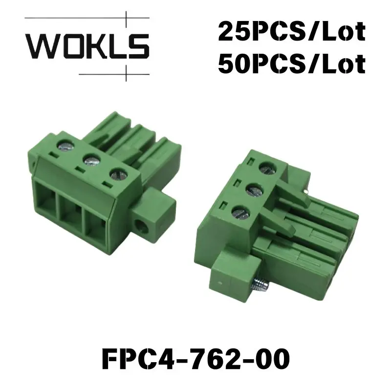 25/50PCS KF2EDGSK 7.62mm Pitch Plug-in Separable Mating Terminal Block Plug PCB Electrical Wiring Connector