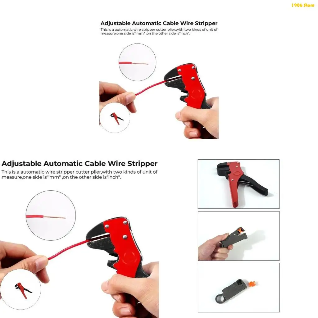 أداة تجريد الأسلاك المحمولة المريحة U1JB، حجم صغير مناسب للتشغيل بدون جهد ومعالجة الكابلات عالية الدقة #1