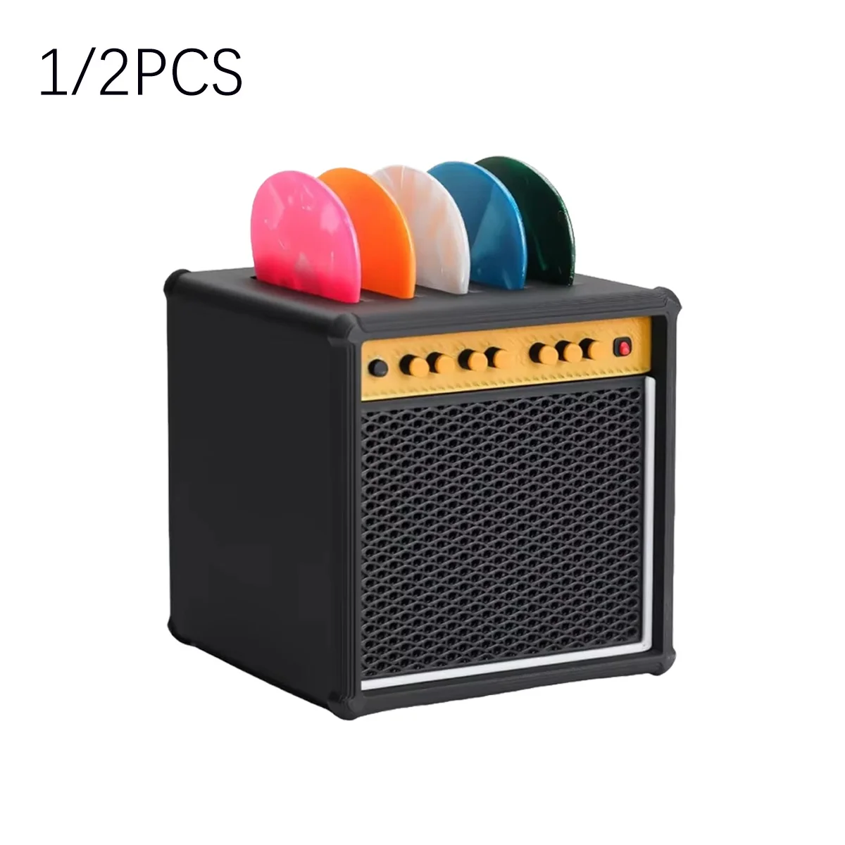 Miwayer 3D Printed Guitar Pick Case Compact Portable Drawer Box Dust-Proof Waterproof Storage Display for Guitar