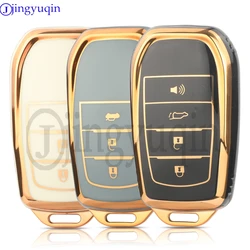 jingyuqin TPU Auto Remote Car Key Case Cover For Toyota CHR Hilux Fortuner Land Cruiser 200 Camry Corolla Crown RAV4 Highland