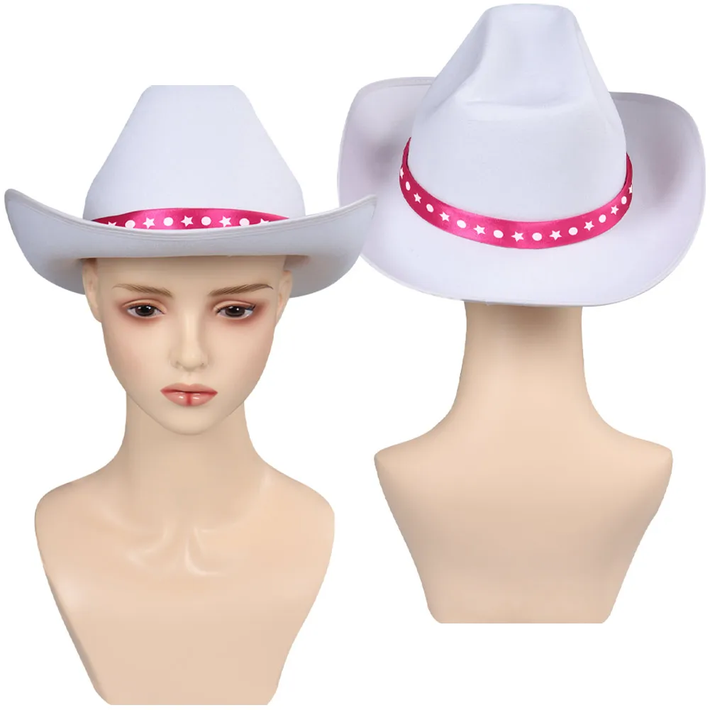 Sombrero de lunares rojos para niños y niñas, accesorios de Cosplay de Margot, trajes para niños, disfraces de fiesta de Carnaval de Halloween, accesorios de traje