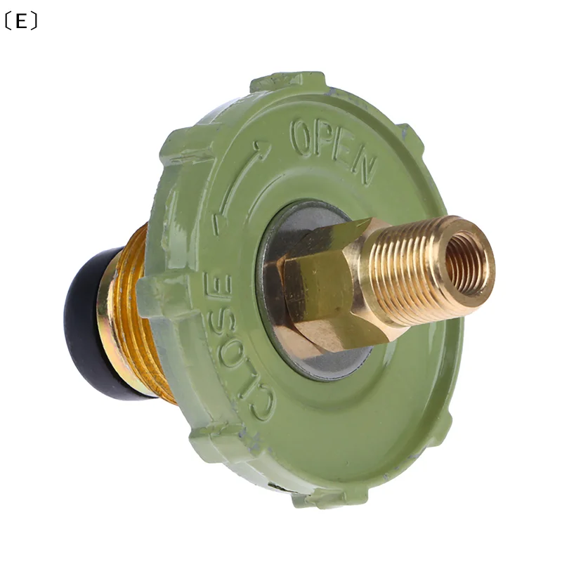 〔E〕LPG Tank Converter Head Durable Gas Furnace Connector Practical Zinc Alloy LPG Tank Adapter Fittings〔Winter5〕