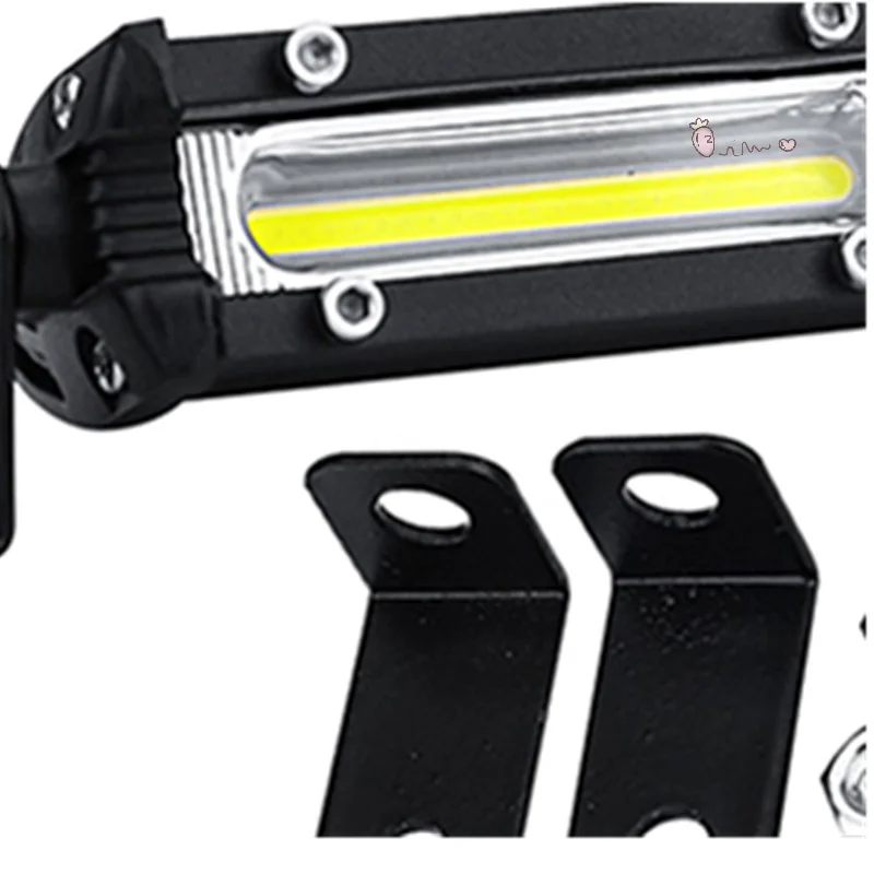 

1Pc Car LED Work Light 12V 24V LED Spotlight Work Light Bar 6500K Strip Light For Auto Truck Trailer Spot Fog Driving Lamp