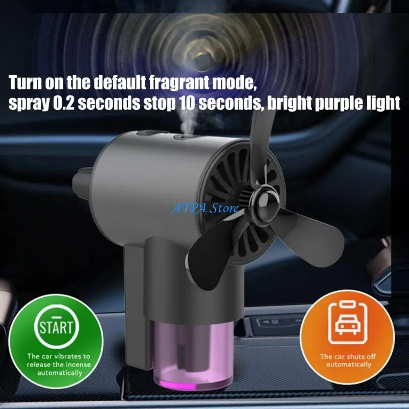 U13C Automatic Car Air Vent Diffuser With For Hands Air Diffusion And Modern Aircraft Inspired Design