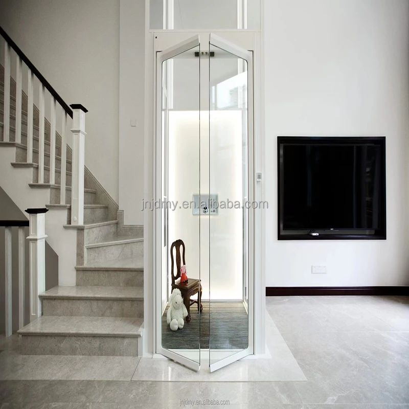 Customized productsModern Round Glass home elevator with polycarbonate panels