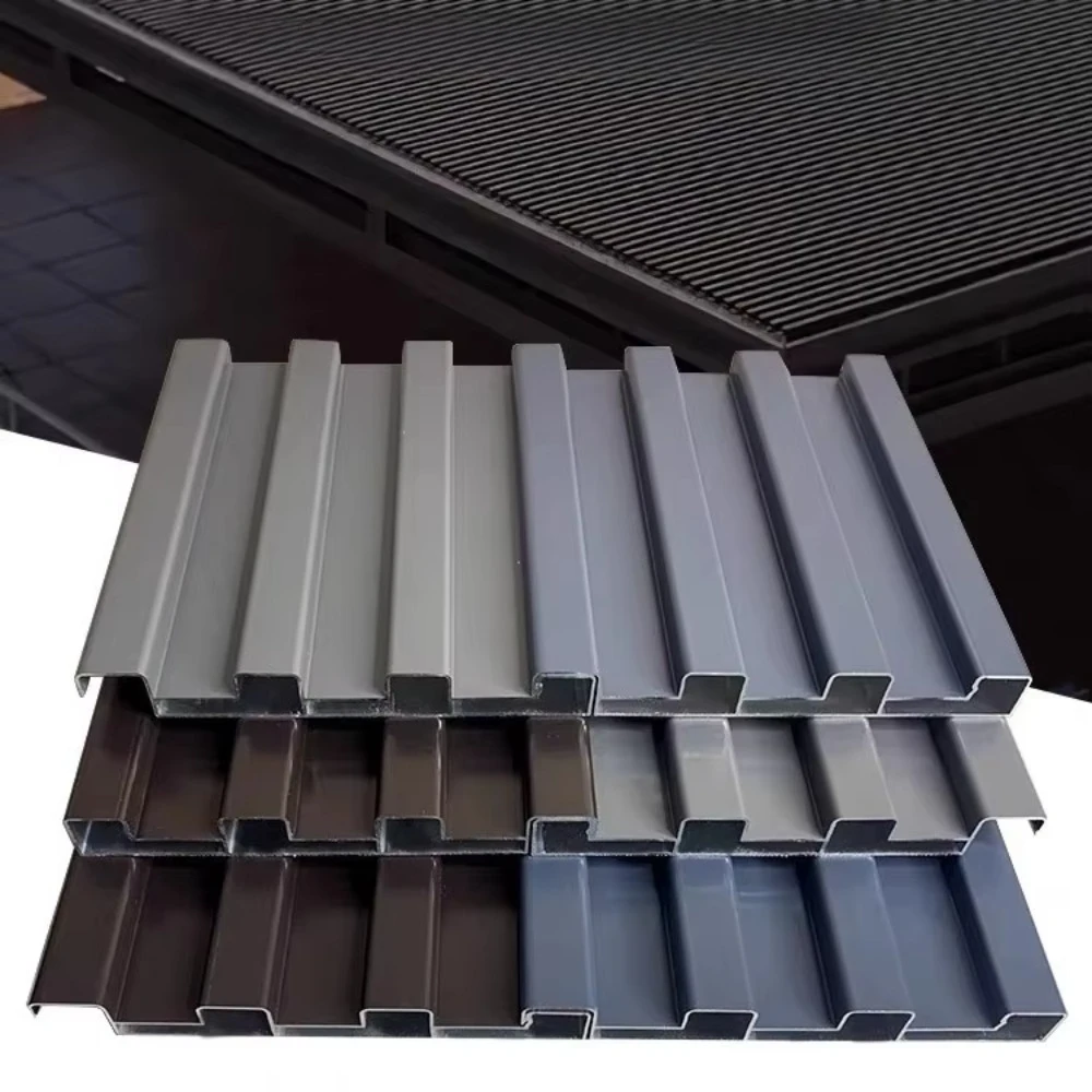 

Modern Aluminum Metal Roof Tile, Double Triple Layer Insulated Sandwich Panel, Eco-Friendly Roofing For Villa Hotel