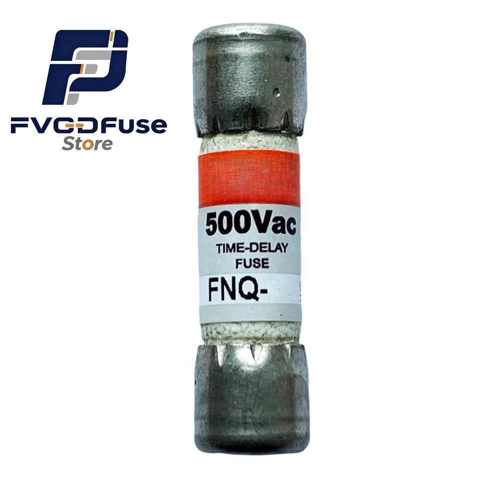 10PCS OEM FNQ6/10 0.6A 500VAC Time‑Delay Midget 5AG Supplemental Fuse