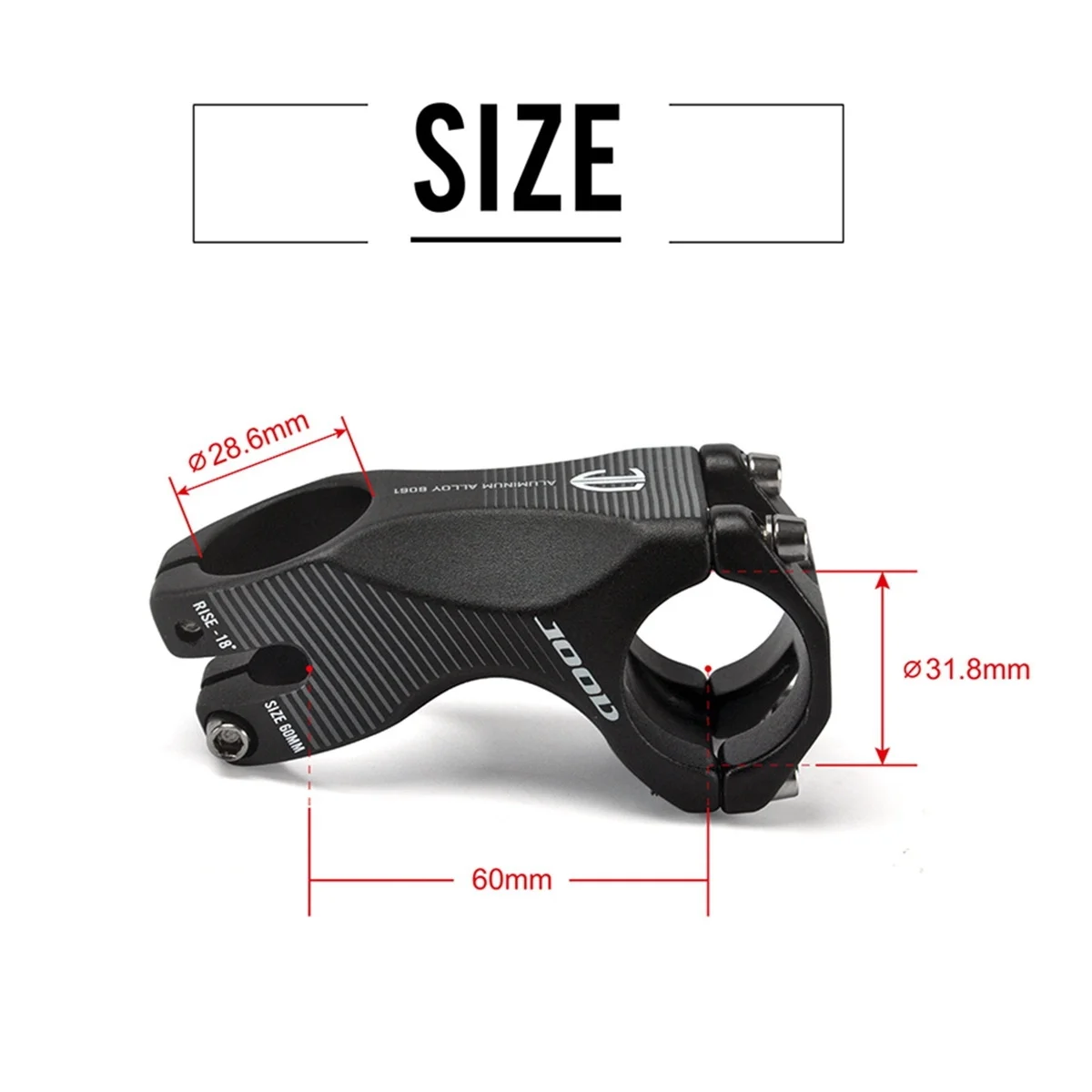 

НОВЫЙ 18-градусный вынос велосипеда из сплава, вынос городской велосипеда для шоссейного велосипеда, A-002