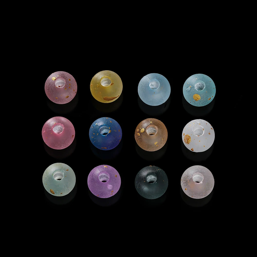 

50/100pcs/lot 6/8mm Acrylic Sparkling Bead Round Loose Spacer Bead for Jewelry Making DIY Handmade Bracelet Necklace Accessories