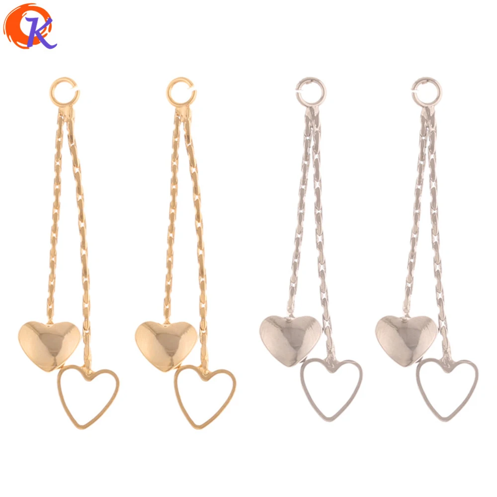 

Cordial Design 40Pcs 3*33MM Jewelry Accessories/Hand Made/Heart Shape/Genuine Gold Plating/Earrings Connectors Chain/DIY Making