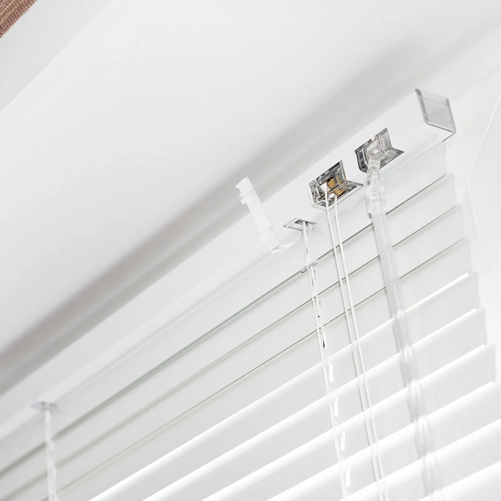 No Drill Curtain Brackets 10 Sets Self Adhesive Window Hooks for Pleated Roller Shades and Curtain Rods