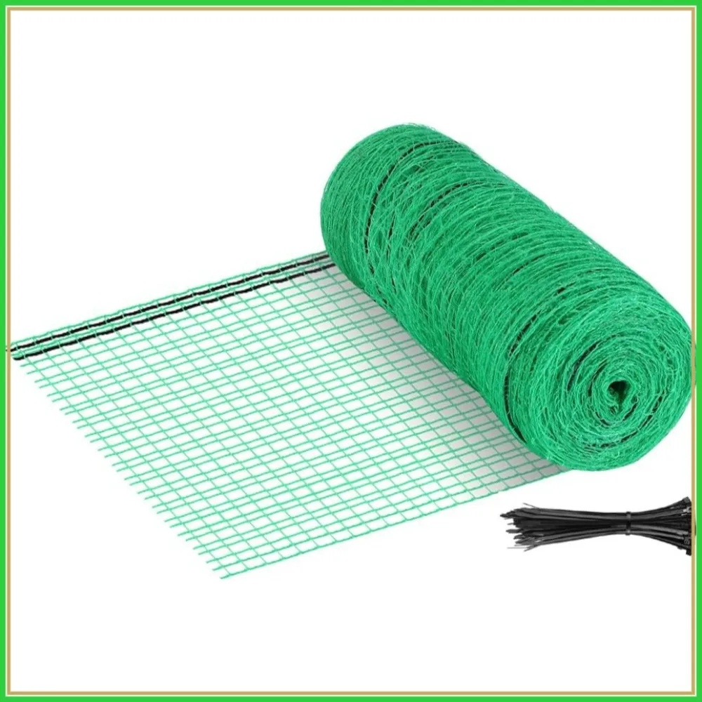 

Plastic Garden Fence 7x100 FT Deer Netting, Temporary Mesh for Animal Barrier, Plant Protection