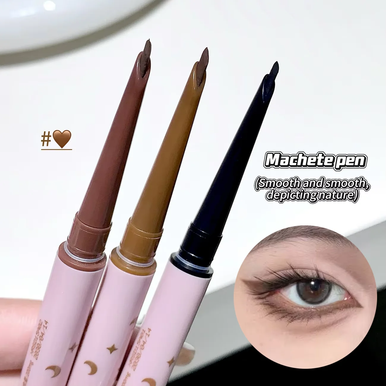 QXQY double head eyeliner gel pen Slippery double head design durable and not easy to smudge eyeliner gel pen