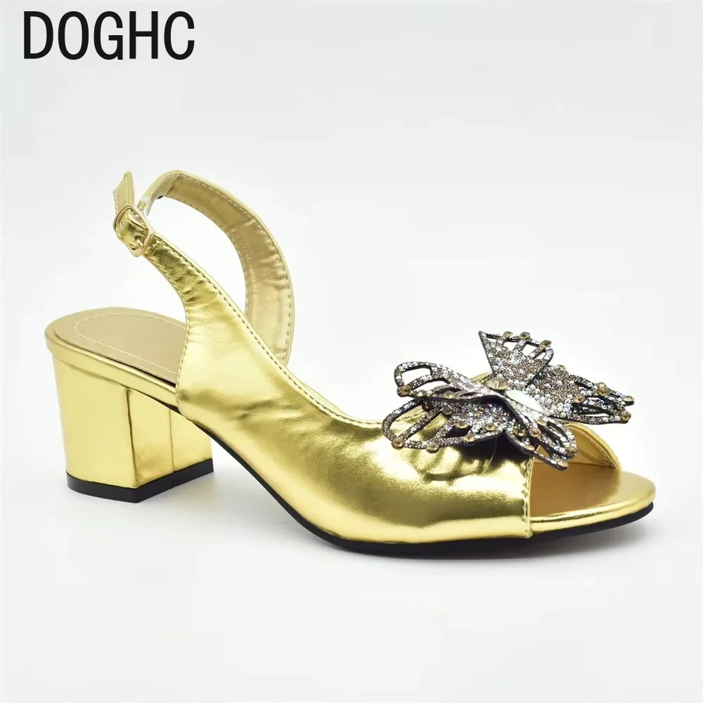 

Bright Diamond Bowtie Summer Women's Platform Chunky Low Heel Sandals Luxury Elegant Rhinestone Italian Women Party Pumps