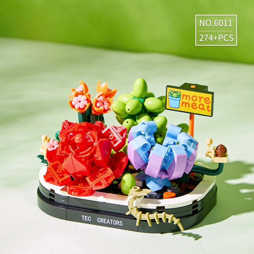 

Floating Fragrance Botanical Flower Shop Scene Building Blocks Educational DIY Assembly Toy for Kids and Adults