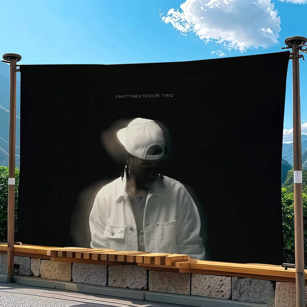 Singer P-PARTYNEXTDOOR flag Advertising Banner for Camping Decoration Outdoor & Garage Wall Hanging Decorations