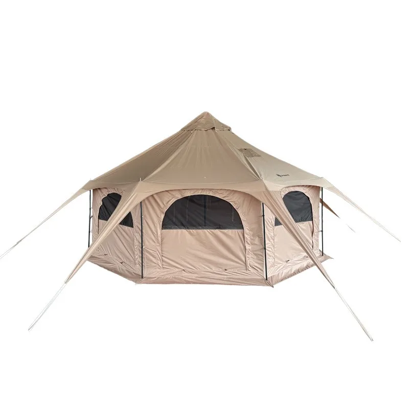Circus tent, outdoor polyester-cotton fabric, Oxford fabric, camping, multi-person camping, rainproof, sunproof, hotel tent