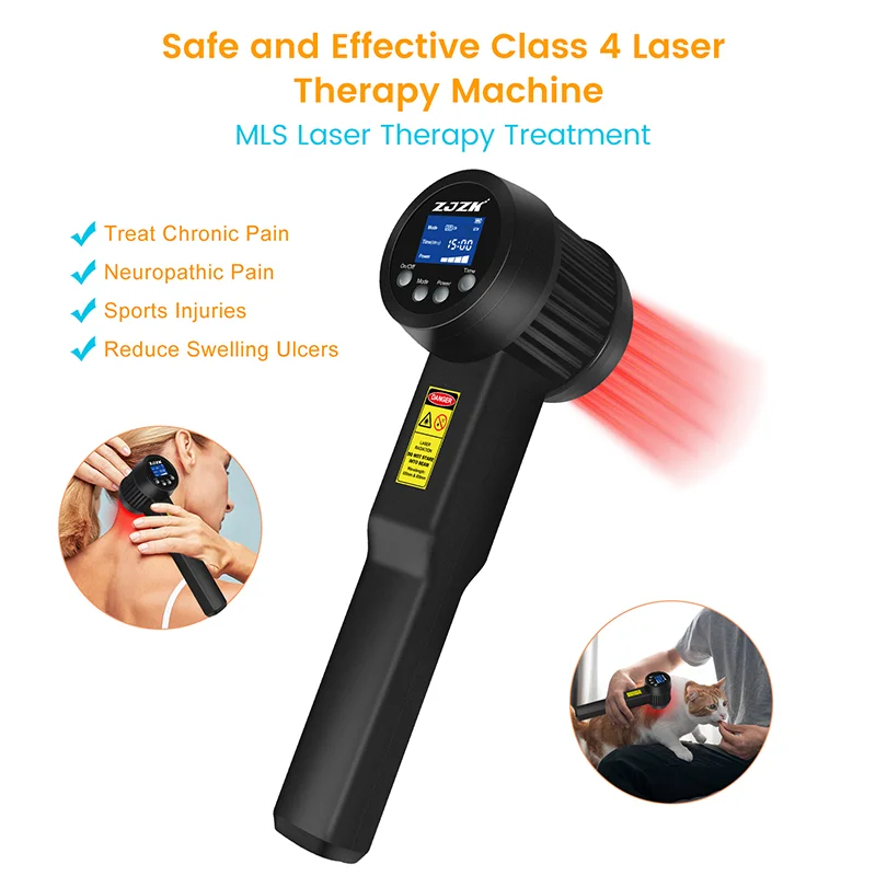 25X808nm 5W High Power Laser Therapy for Tendonitis Knee Pain Spinal Stenosis Sport Injuries For Human Pet Wounds Healing