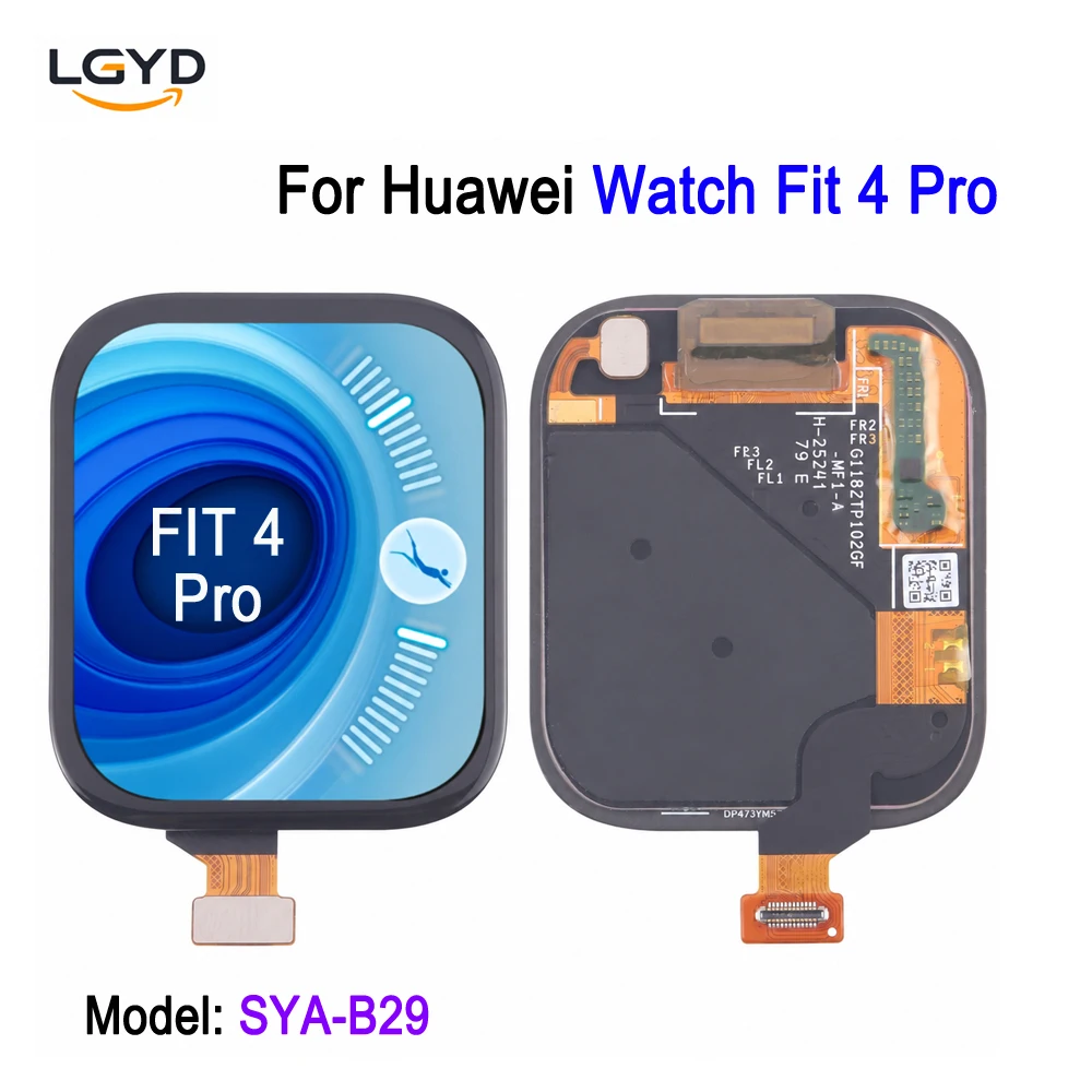 1.82-inch AMOLED Screen For Huawei Watch Fit 4 Pro SYA-B29, Fit4-Pro Smartwatch LCD Display Touch Screen Replacement Part