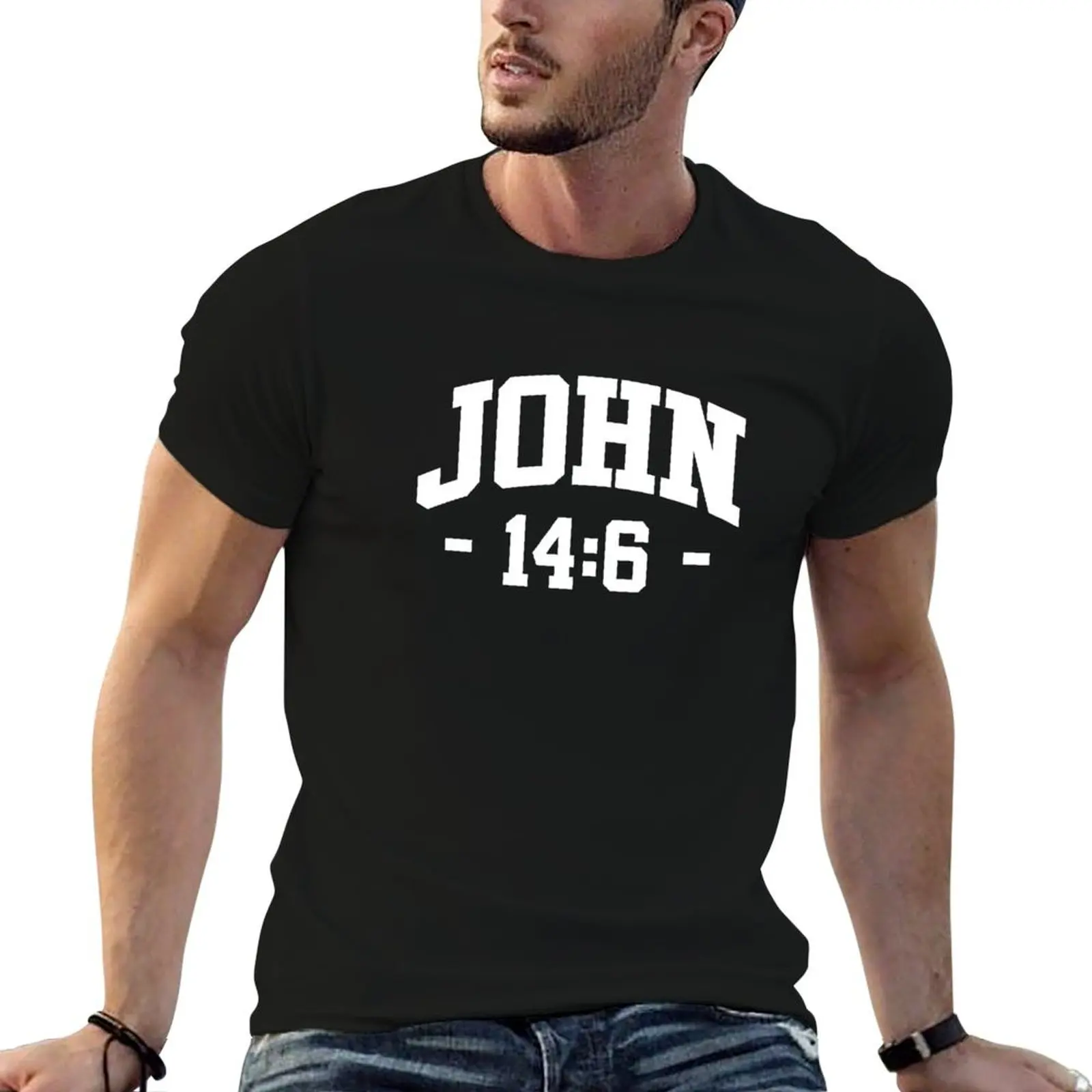 

Christian Bible Verse: John 14:6 T-Shirt shirts graphic graphic shirts plain white t shirts men