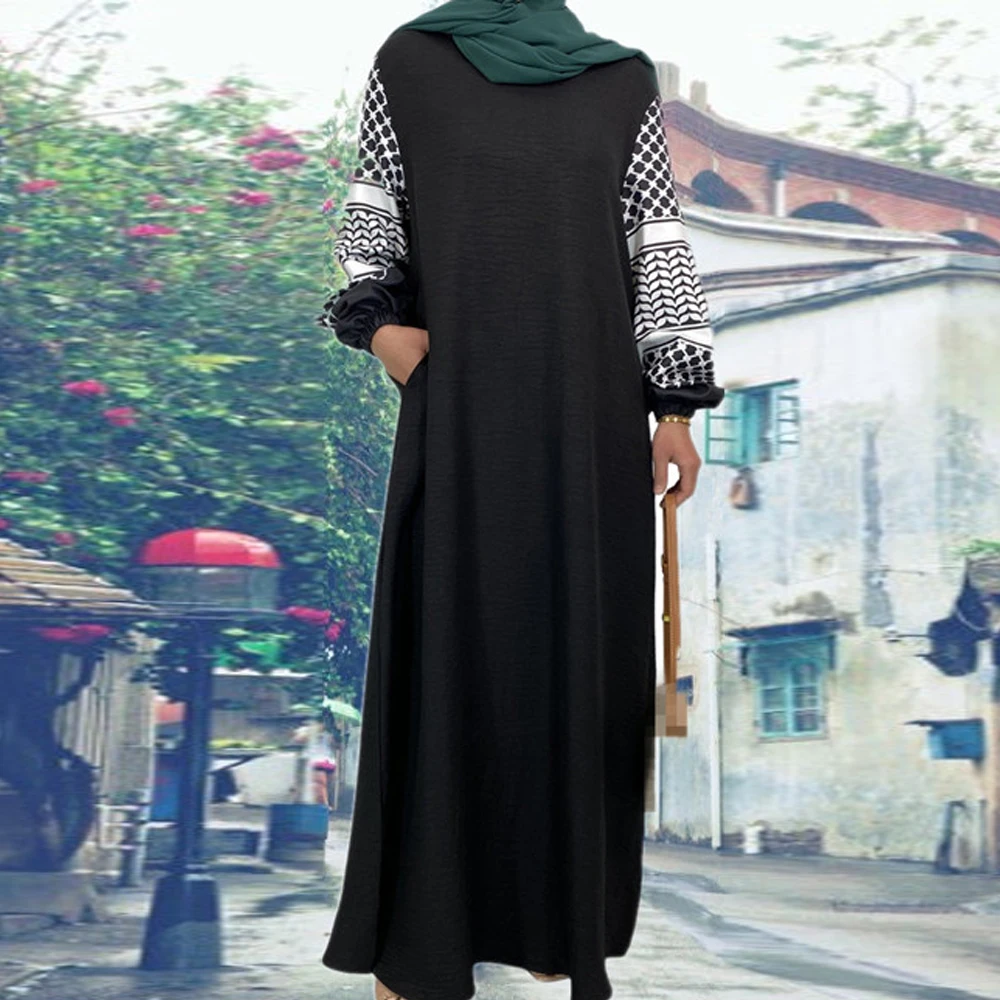 

Рамадан Абая для женщин мусульманское платье с капюшоном Турция кафтан исламский Джалабия скромный халат Дубай Kebaya Ид Джеллаба одежда платье