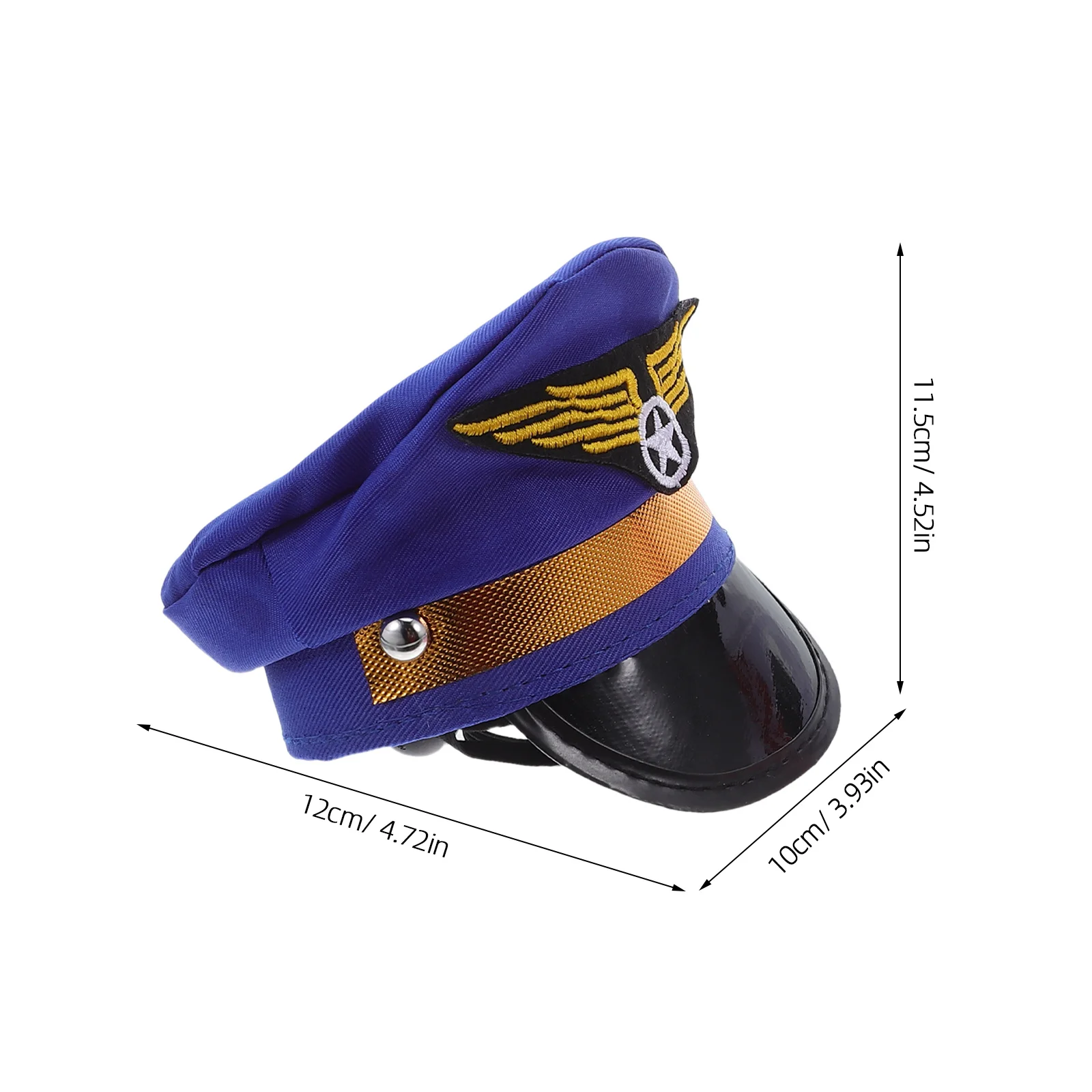 مجموعة واحدة من قبعة مطرزة للكلاب والقطط زي كابتن الحيوانات الأليفة مع ربطة عنق لحفلات عيد الميلاد - إكسسوارات الطيار، الحيوانات الأليفة #6