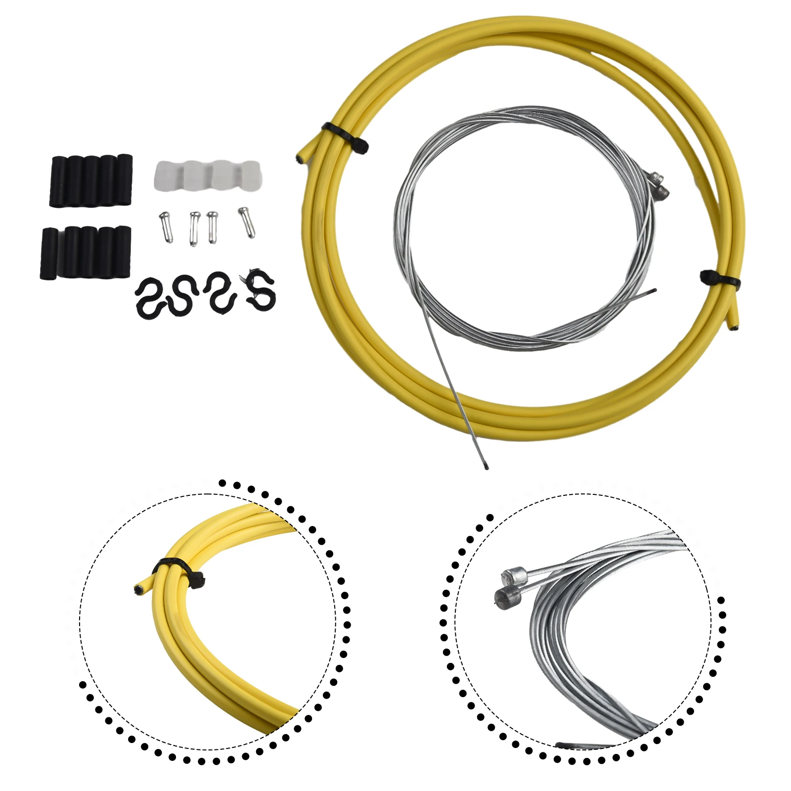 Replace Your Bike\\\\\\\'s Worn Out Cables With Our High Quality Derailleur Shift Lever Cable Replacement Kit 2 Meters In Length