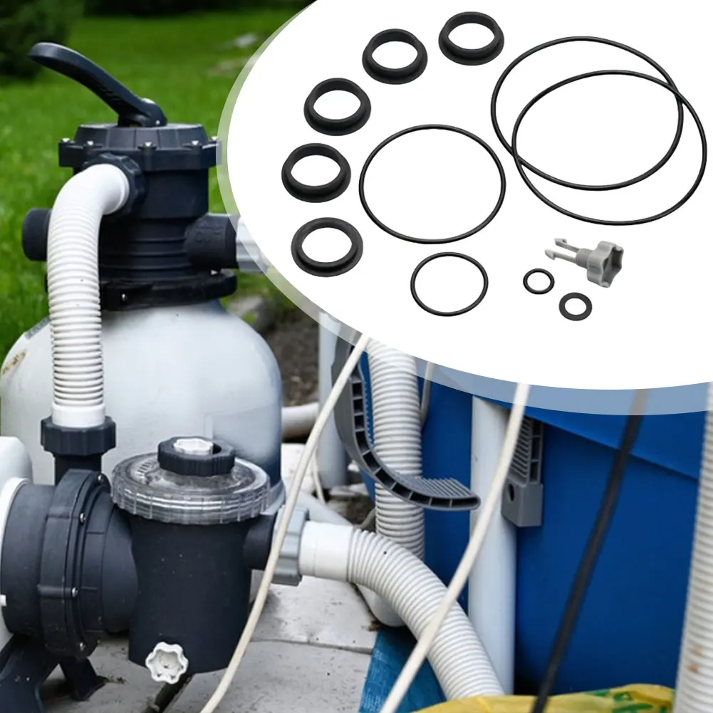 

Комплект для ремонта и замены уплотнений насоса песочного фильтра Intex: прокладки, воздушный клапан и уплотнительные кольца