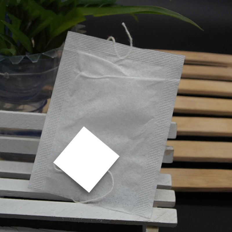 New Heat Seal Filter Paper Empty Tea Bag For Herb Loose Teabags With White Tag 100pcs/Lot