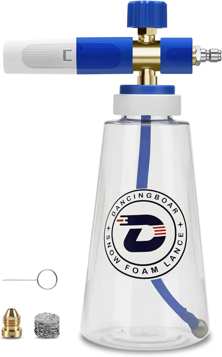 

Foam Cannon for Pressure Washer, Copper, M22 & 1/4' Connector, 1L Bottle, Up to 4200PSI